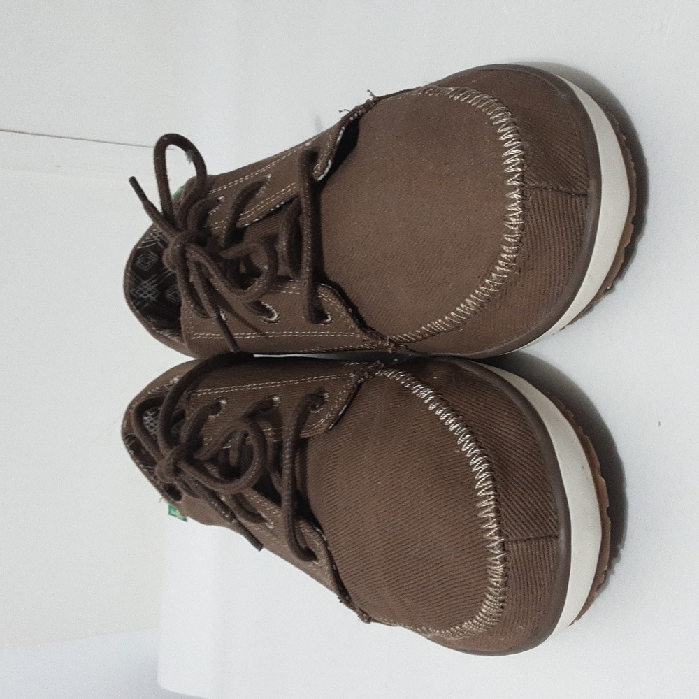 Sanuk Cassius Men's Fisherman Core Lace Up Boat Canvas‎ Sneaker 9